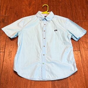 Small LA MARTINA Sky Blue Casual Button-Down Shirt